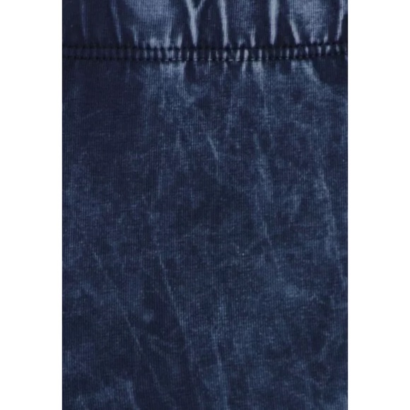 Electric Blue Boho Mineral Wash Flared Pants - Picture 5 of 6